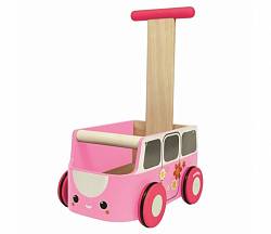 Каталка Машинка – розовая (Plan toys, 5185k) - миниатюра
